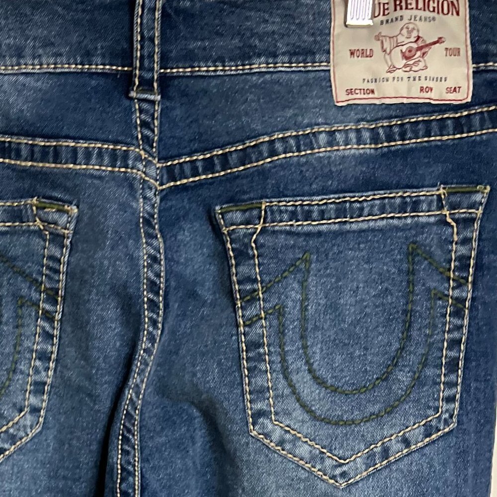 True Religion RICKY BIG T STITCH STRAIGHT JEAN Size 34 x 32 - Picture 6 of 11